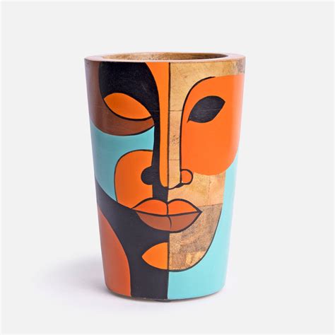 | CLEO- WOODEN HAND PAINTED BATHROOM SET