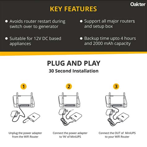 Oakter mini ups 12v wi-fi Power Backup for Router Price in India - Buy ...