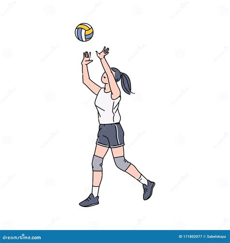 Volleyball Cartoon Drawing - classicstrust
