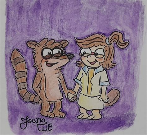 Rigby and Eileen (Regular Show Fanart) by JoanaWB on DeviantArt