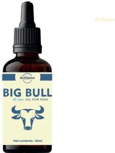 ACTIWOW 4x Men Big Bull Oil Daily Booster for Endurance and Focus Hair ...