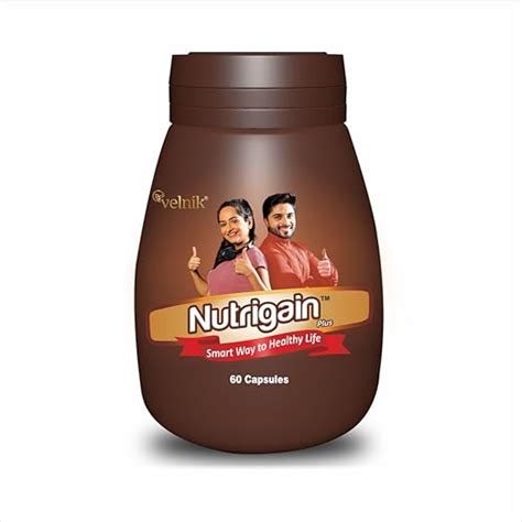 Nutrigain Plus Ayurvedic Weight Gainer Capsules (60 Capsules) : Amazon ...