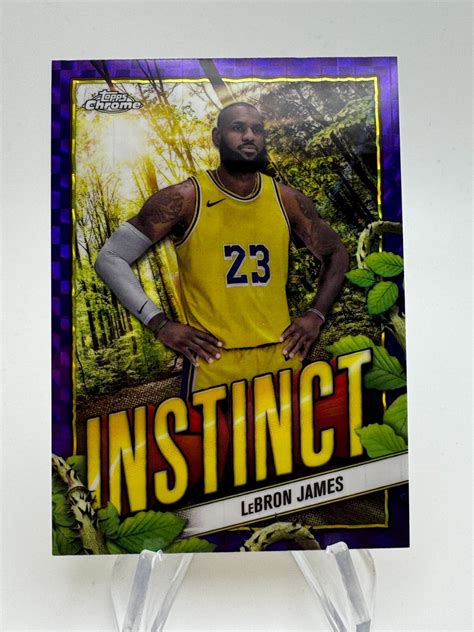 LeBron James 2024 Topps Chrome #22 Red Geometric Refractor /5 Price ...