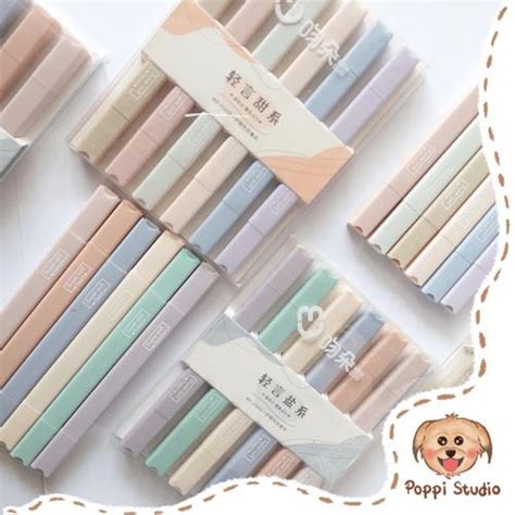 Jual Highlighter Pen Kotak 1 set 6 pcs & Satuan | Pena Highlighter ...