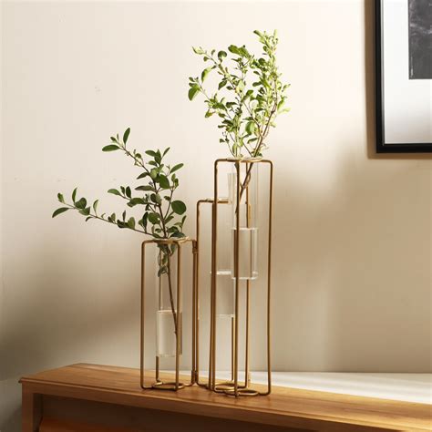 Enhabit Orca Three Connected Test Tube Vases Large