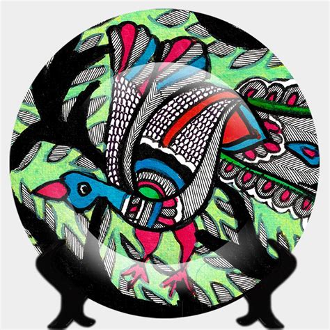 Buy JIKRAA® Rare Handcrafted 3D Ceramic Designer Plate with Stand ...