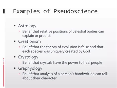 Natural Science versus Pseudoscience | PPTX