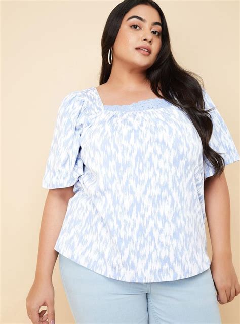 Buy Women Printed Puffed Sleeve Top Online at just Rs. 499.0 ...