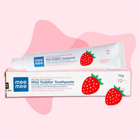 Mee Mee Fluoride-Free Mild Toddler Toothpaste with Triple Calcium (Str ...