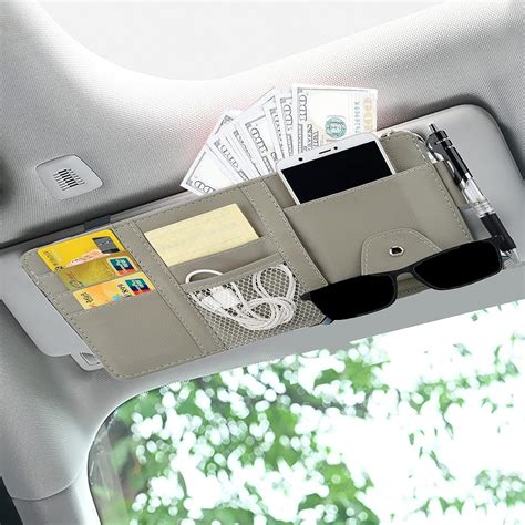 DETACHI Car Sun Visor Organizer Multi-Function Car Space with Multi ...