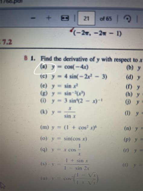 [Math 31 Derivatives of Trigonometric functions]: How is the answer ...
