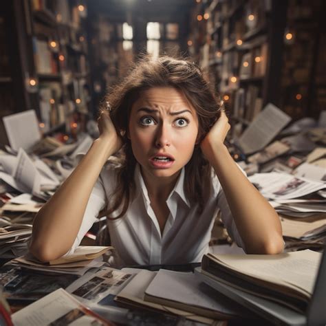 A female employee being super frustrated at work | Premium AI-generated ...