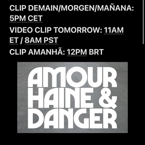 Angèle Angèle on Twitter: "📱🎥⏰ le clip de Amour, Haine & Danger arrive ...