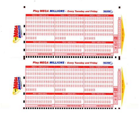 Mega Millions Blank Lottery Check Template