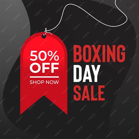 Premium Vector | Boxing day sale banner poster and template