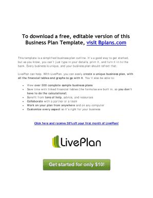 Free Business Plan Template PDF. Download Our Free Business Plan ...