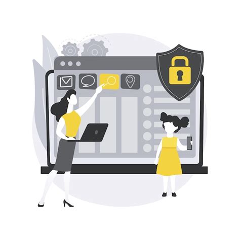 Parental control software abstract concept | Free Vector