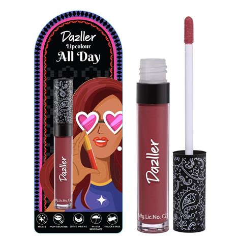 Buy DAZLLER All Day Lipcolour|Moisturizing Kokum Butter|Non-Transfer ...