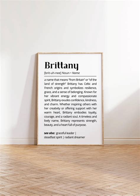Definition Of Brittany Name