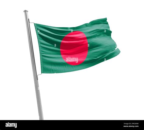 Bangladesh national flag waving in beautiful sky. 3d waving flag of ...