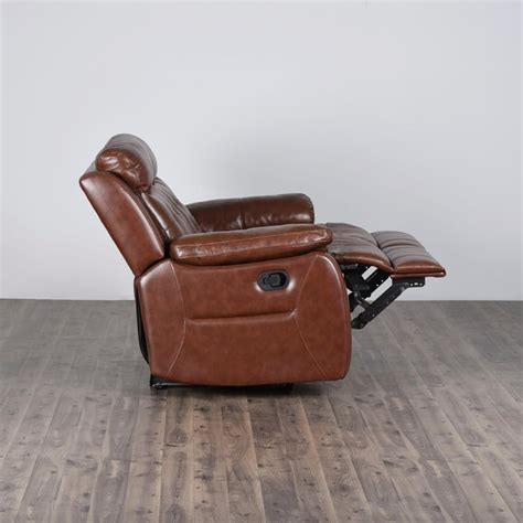 Buy Berlin Half Leather 2-Seater Recliner - Brown from Home Centre at ...