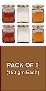 Buy Pure Source India Glass Storage Jar Containers for Kitchen ...