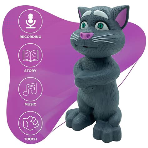 NHR Intelligent Talking Tom Cat, Speaking Robot Cat Repeats What You ...