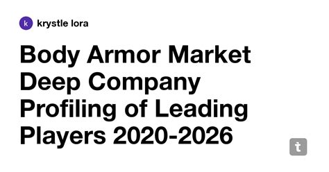Body Armor Market Deep Company Profiling of Leading Players 2020-2026 ...
