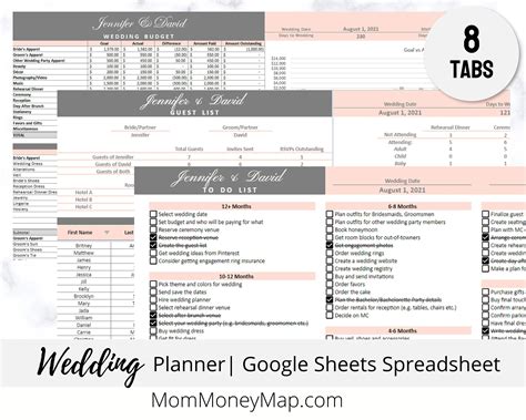 Google Doc Wedding Planning Template - Printable Word Searches