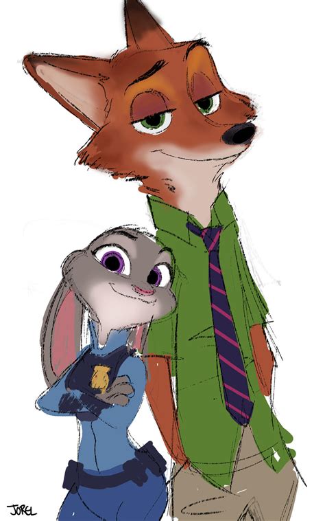 Judy Hopps and Nick Wilde by DaveJorel on DeviantArt