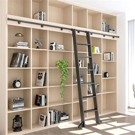 Amazon.com: Black Hook on Rolling Library Ladder Track/Rail 3.3ft-26 ...