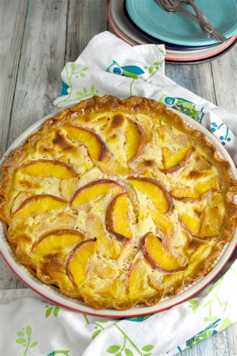 Fresh Peach Custard Pie is Simple to Make – Bring Gourmet to your Every ...