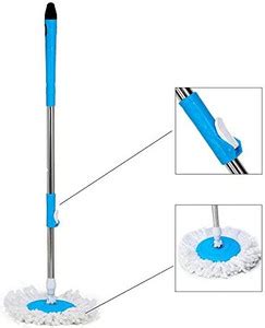 rehbar Spin 360 Degree Mop Full Stick Head Stainless Steel Rod with 1 ...