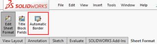 Image result for SolidWorks Adding a Border