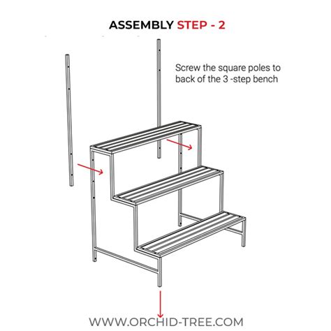 Plant Growing Bench with Vertical Grill - Metal Benches – Orchid-Tree