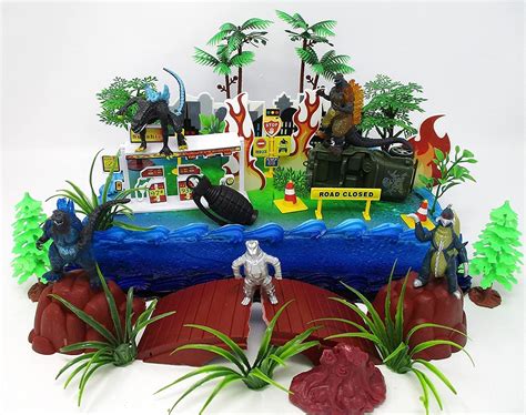 Buy Godzilla Monsters Cake Topper Includes 5 Random Godzilla Figures ...