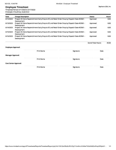 Mind Salt - Employee Timesheet 1 - 6/21/23, 10:48 PM MindSalt ...
