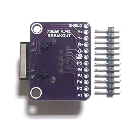MagJack RJ45 Ethernet Connector Breakout Board -7Semi – Robocraze