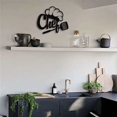 Kitchen Metal Wall Art Kitchen Gift Chef Hat Metal Wall - Etsy