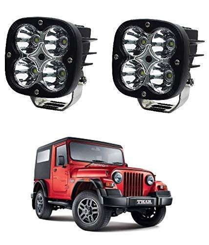 PRIKNIK Fog Light Super Bright Spot Flood Beam Driving Lamp (40W, White ...