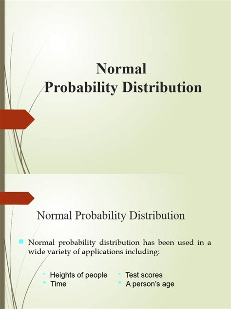 Normal Probability Distribution Example 的图像结果