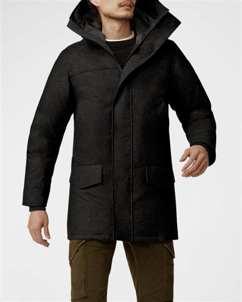 Canada Goose Men's Wyndham Parka w/ Removable Hood | Neiman Marcus