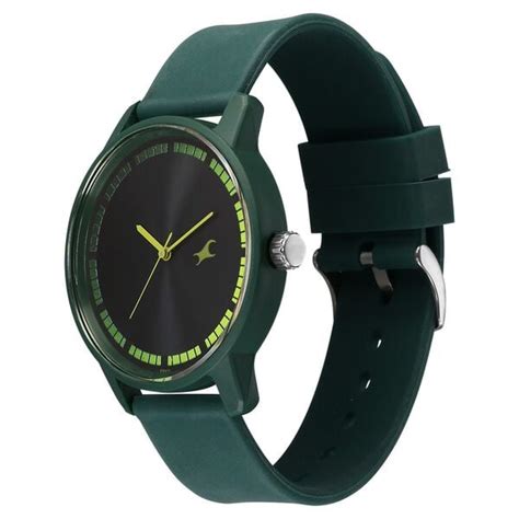 Buy Online Fastrack Tees Urbanique Quartz Analog Black Dial Silicone ...