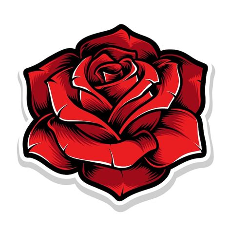 Rose tattoo stencil Images - Free Download on Freepik