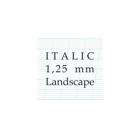 Art Essentials Calligraphy A4 Paper Polypack 1.25 mm Italic, Landscape