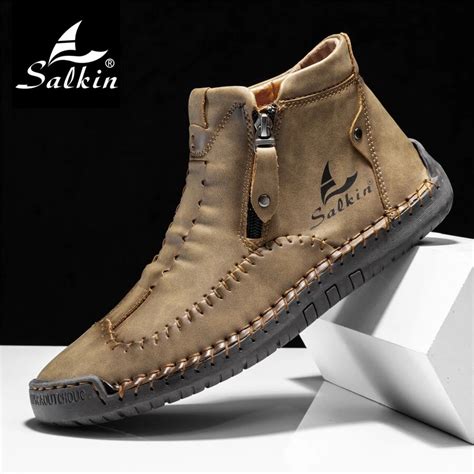 Men Side Zip Graphic Side Zipper Boots | SHEIN USA