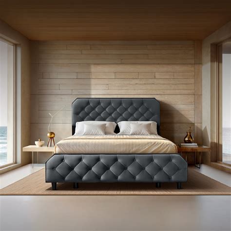 Wave Plus Adjustable Bed Serene Upholstered Bed (Grey)+ Wave Kinect St ...