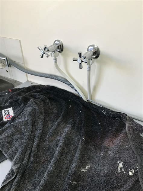 Image result for How to Fit Washing Machine Taps Over New Tiling