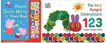 Peppa Pig: Peppa's Super Noisy Sound Book & Very Hungry Caterpillar ...