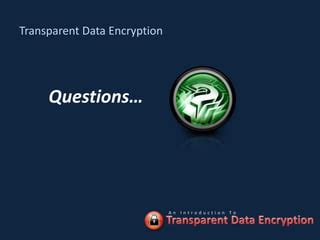 Image result for Transparent Data Encryption